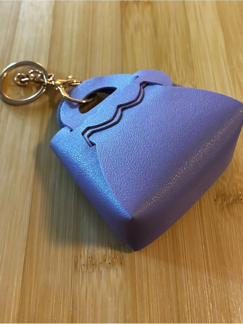 Purple Mini Handbag Keychain
